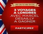 Remportez 3 voyages à Londres avec Marcel Desailly